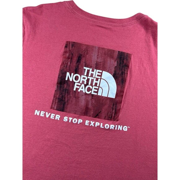 The North Face T-shirt  Women’s Medium Pink Short Sleeve Graphic Box Outdoors - Picture 5 of 8